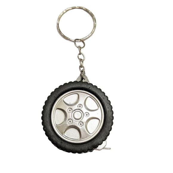 READ fun Wheel Measuring measurement Tape keychain keyring key chain ring - Picture 4 of 4